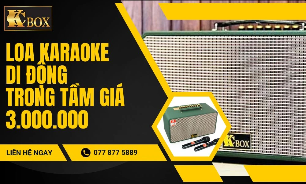 Top Loa Karaoke Di Động Phù Hợp Nhất Trong Tầm Giá 3 Triệu