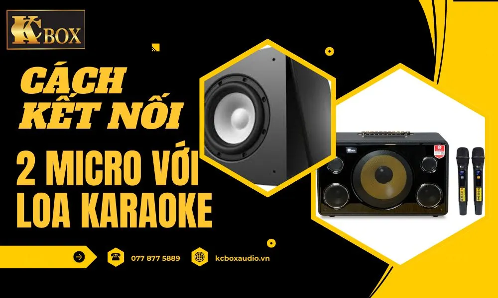 Hướng Dẫn Cách Kết Nối 2 Micro Với Loa Karaoke Di Động KCBOX